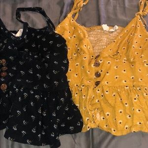 Sky and sparrow crop top